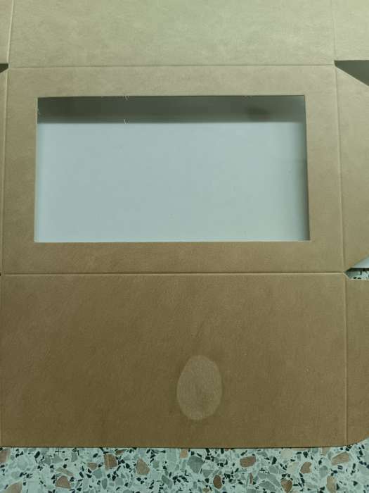 Фотография покупателя товара Коробка-моноблок картонная под 2 капкейка, с окном, крафт, 16 х 10 х 8 см - Фото 1