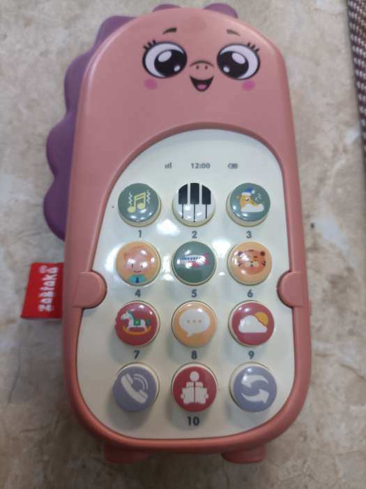 Фотография покупателя товара Музыкальный телефон «Маленький дракочник», звук, цвет фиолетовый