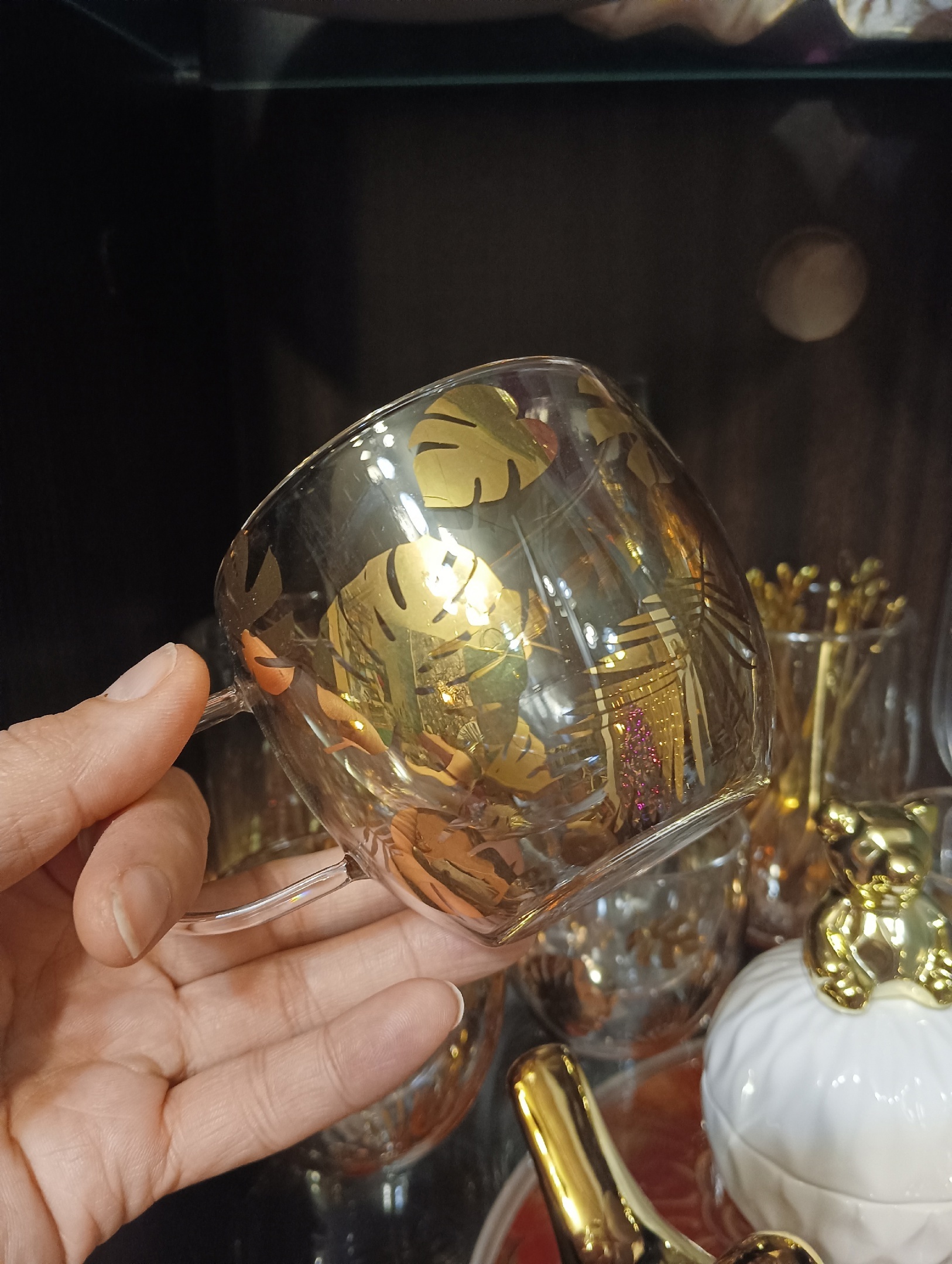 Фотография покупателя товара Кружка стеклянная с двойными стенками Magistro «Дуо. Тропики», 160 мл, 12,5×9×7,5 см - Фото 3