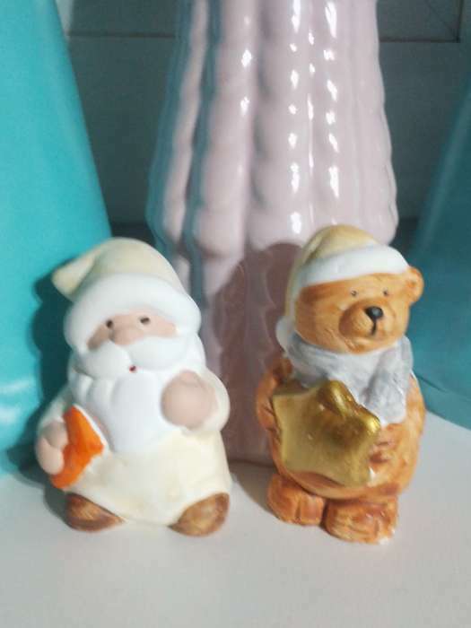 Фотография покупателя товара Сувенир керамика "Дед Мороз" МИКС 4,2х2,8х7 см - Фото 2
