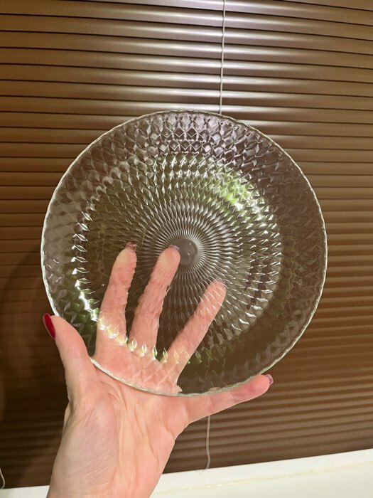 Фотография покупателя товара Десертная тарелка «Идиллия», d=19 см, стекло, прозрачная - Фото 3