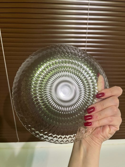 Фотография покупателя товара Десертная тарелка «Идиллия», d=19 см, стекло, прозрачная - Фото 2