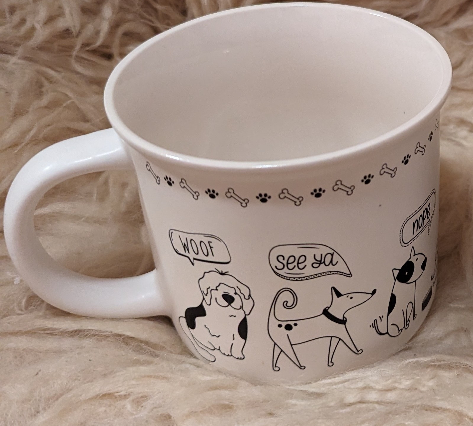 Фотография покупателя товара Кружка Доляна «Тайная жизнь», 360 мл, фарфор, белая - Фото 2