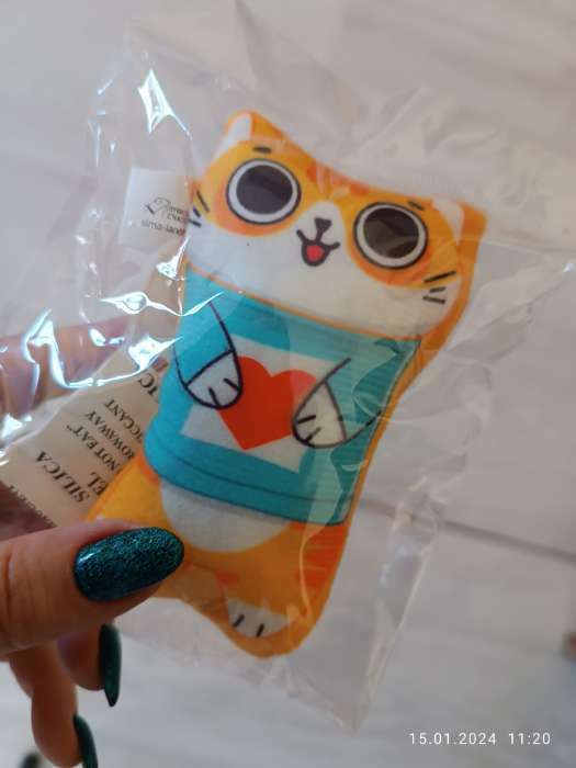 Фотография покупателя товара Игрушка для кошек с мятой «‎Обезьяна», 12 х 10,5 см - Фото 2