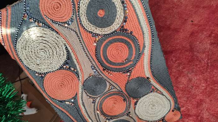 Фотография покупателя товара Шнур для вязания 100% полиэфир, ширина 5 мм 100м (терракот)