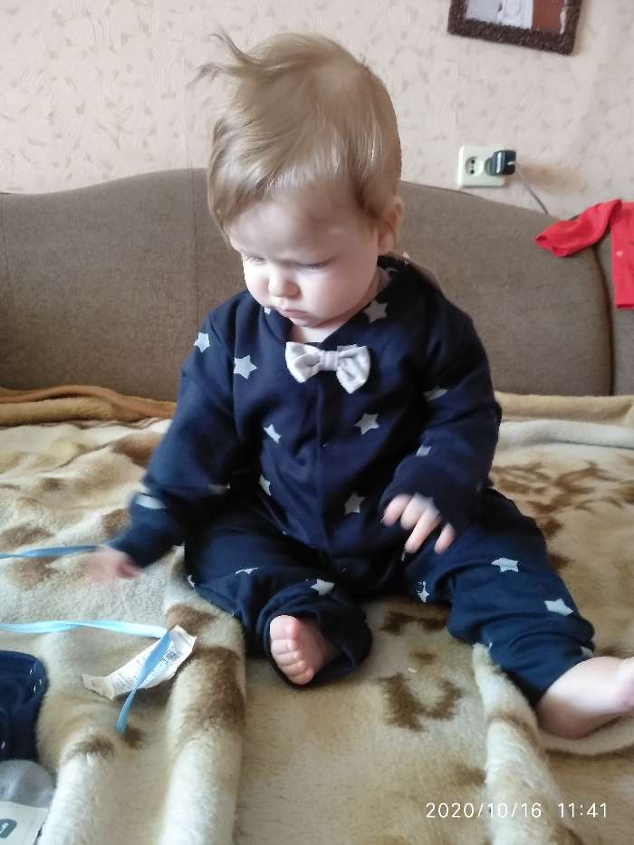 Фотография покупателя товара Комбинезон Крошка Я "Костюм", рост 80-86 см - Фото 1