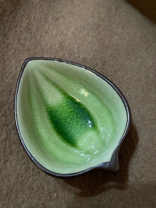 Фотография покупателя товара Соусник керамический «Таллула», 8,7×6,5×3,2 см, цвет зелёный