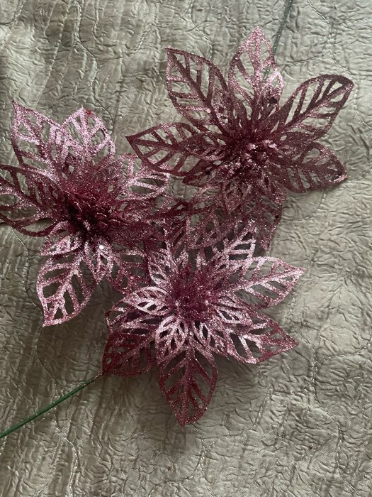 Фотография покупателя товара Цветы искусственные "Перелив" большой резной, 14х20 см, микс - Фото 1