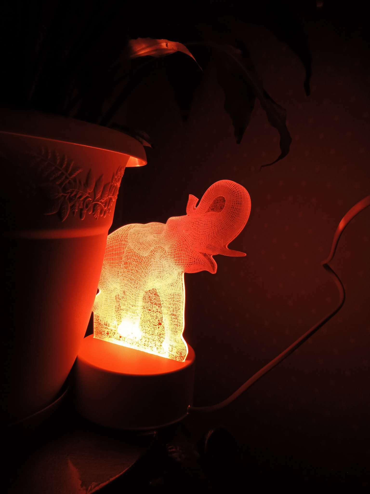 Фотография покупателя товара Светильник "Слон" LED RGB от сети RISALUX - Фото 1