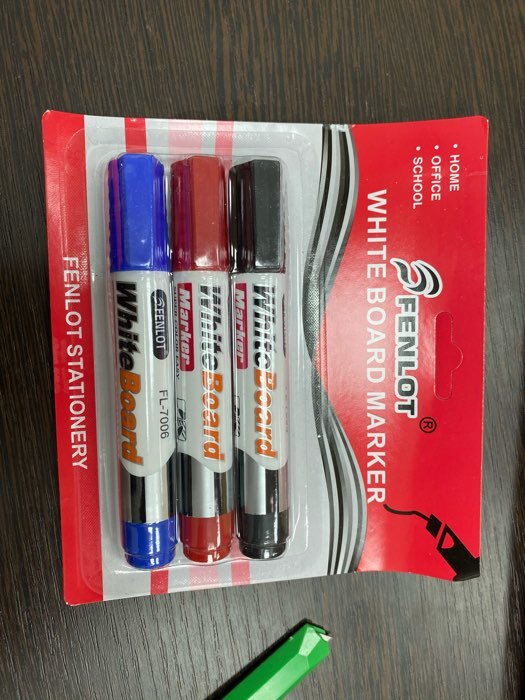 Фотография покупателя товара Набор маркеров для доски, 3 цвета, 3 мм, блистер