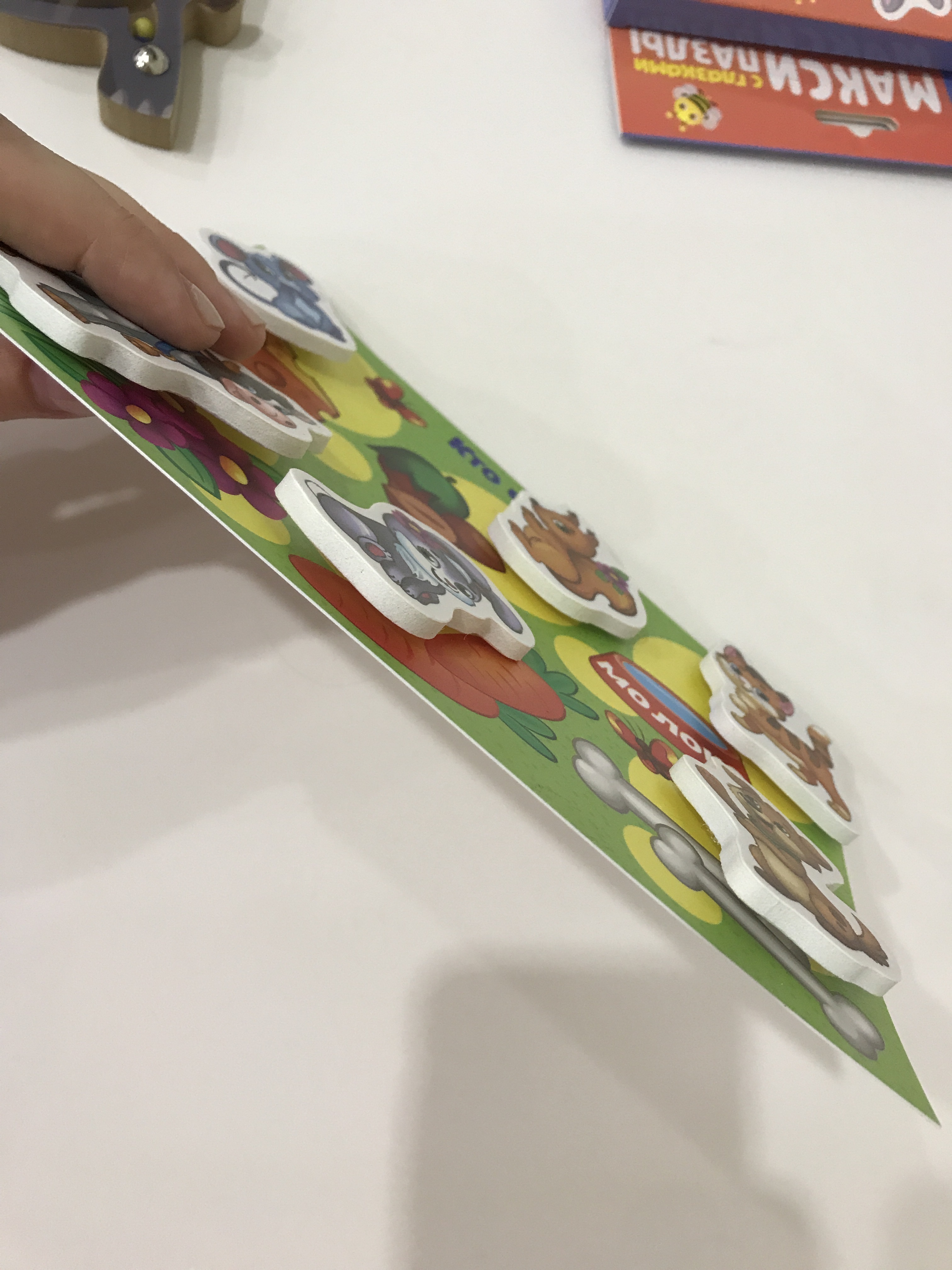 Фотография покупателя товара Игра на липучках «Кто что ест?» с мягкими деталями