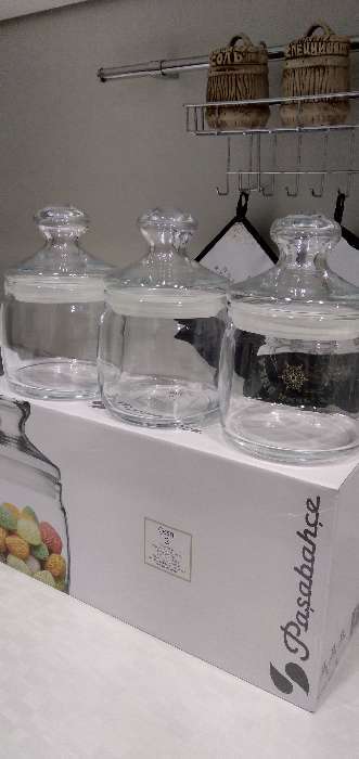 Фотография покупателя товара Набор стеклянных банок для сыпучих продуктов Cesni, 500 мл, 3 шт - Фото 9