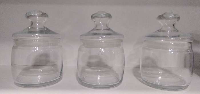Фотография покупателя товара Набор стеклянных банок для сыпучих продуктов Cesni, 500 мл, 3 шт - Фото 7