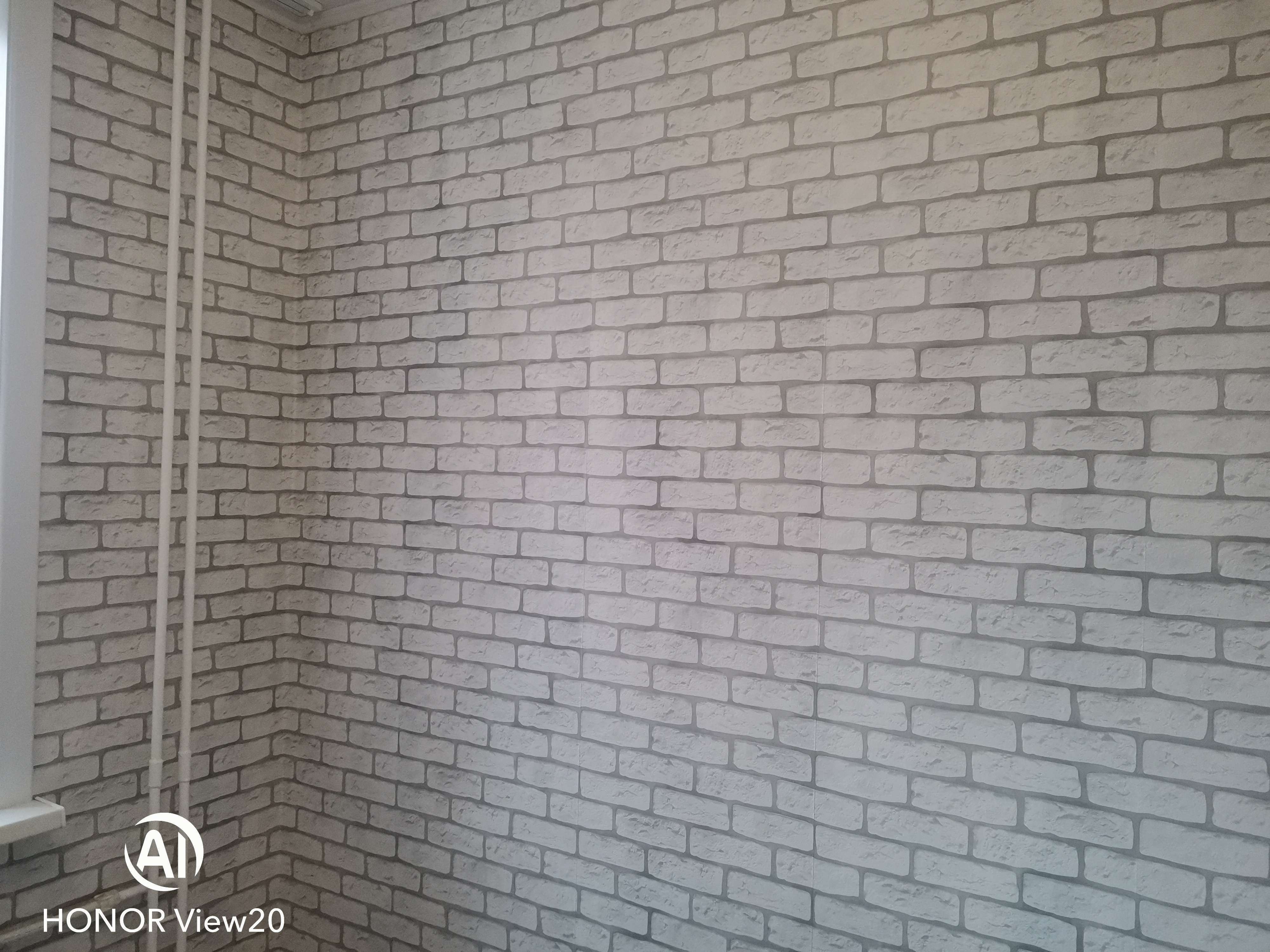 Фотография покупателя товара Обои виниловые на бумажной основе  15010-14 Кьянти фон серый кирпич, 0,53x10 м - Фото 3