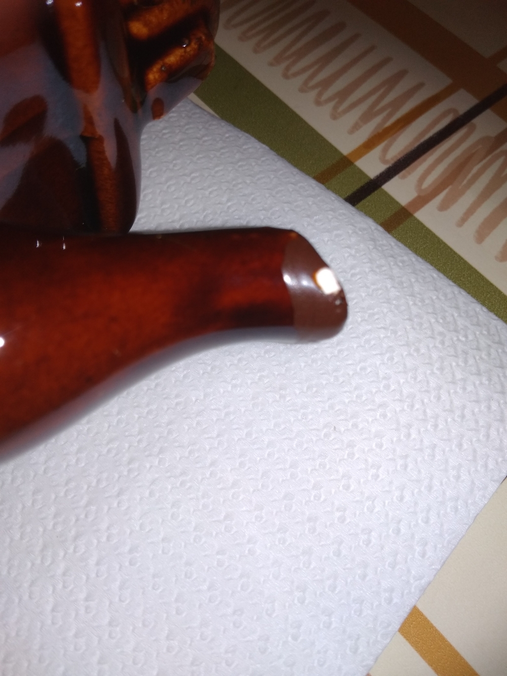 Фотография покупателя товара Чайник для заварки "Камин", коричневый, керамика, 0.5 л