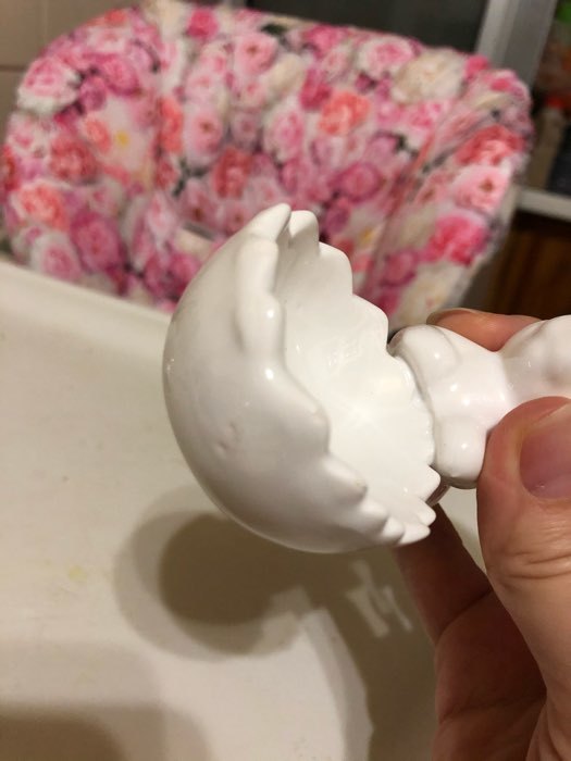 Фотография покупателя товара Подставка для яйца «Зайка», 9×5,5×8 см, белый - Фото 2