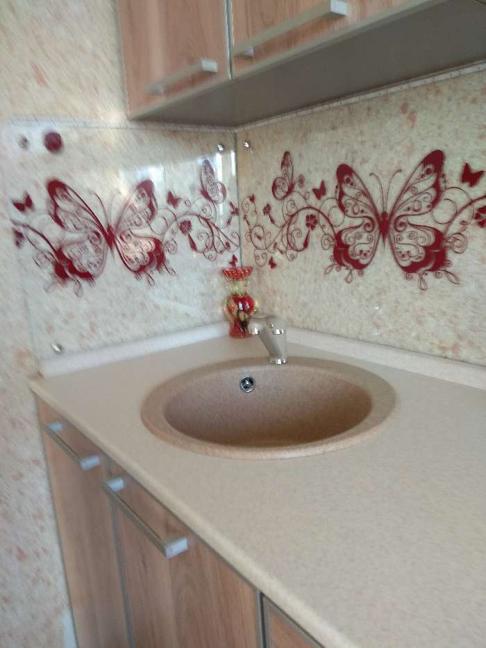 Фотография покупателя товара Мойка кухонная «Иверия», d=480 мм, цвет песочный - Фото 2