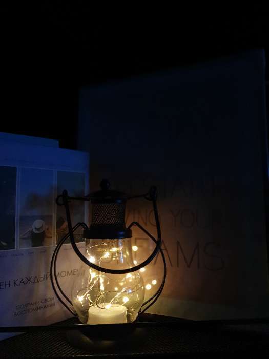 Фотография покупателя товара Ночник "Лампа" LED 1хCR2032 черный 10х7х13см RISALUX - Фото 2