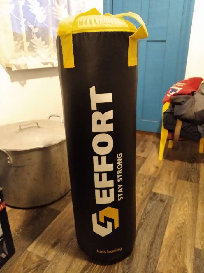 Фотография покупателя товара Боксёрский мешок EFFORT KIDS, вес 7 кг, на ленте ременной - Фото 2