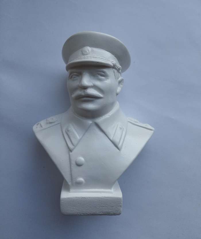 Фотография покупателя товара Бюст Сталин малый белый 10см - Фото 1