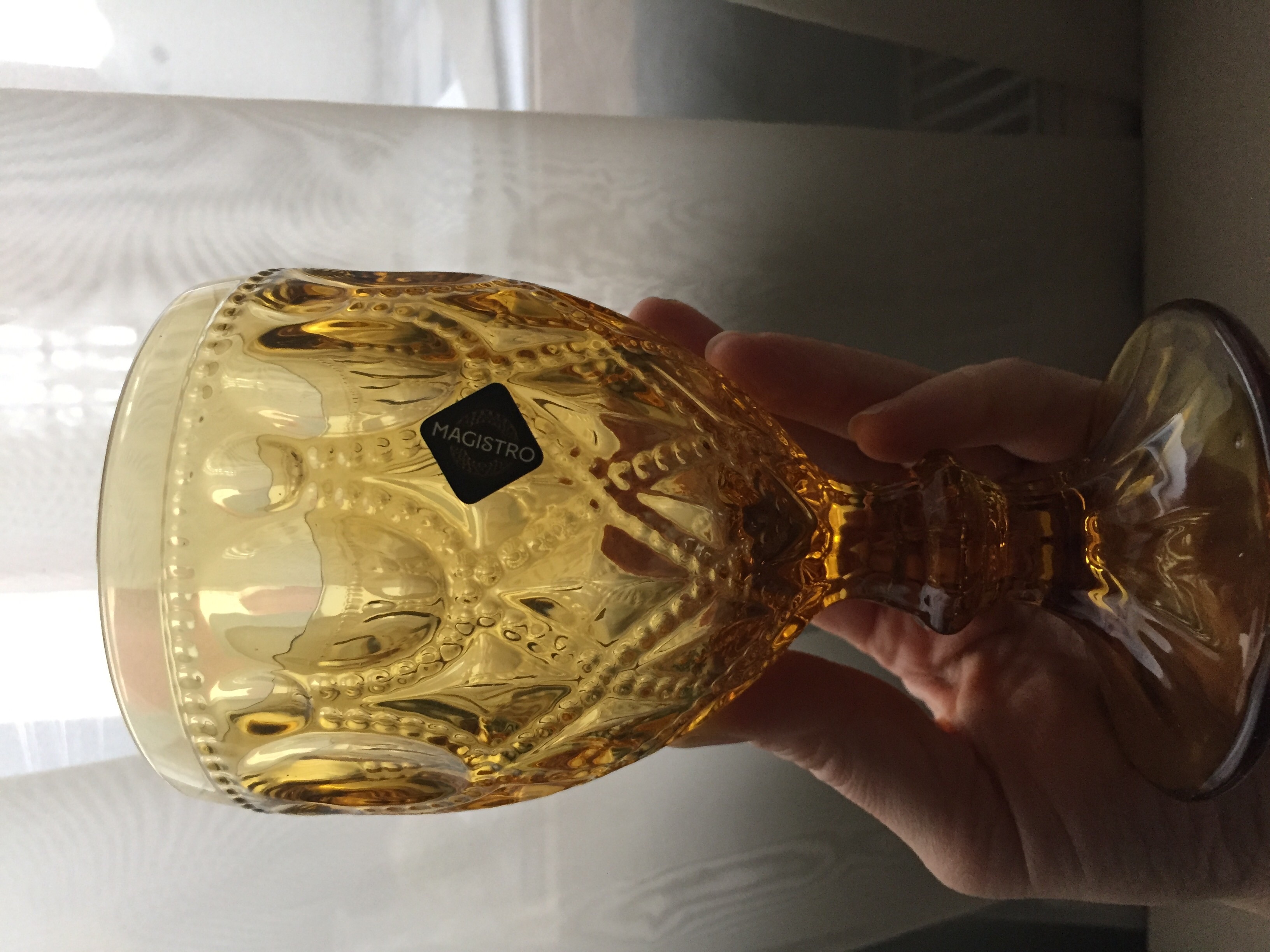 Фотография покупателя товара Набор бокалов из стекла Magistro «Варьете», 320 мл, 6 шт, цвет жёлтый - Фото 5