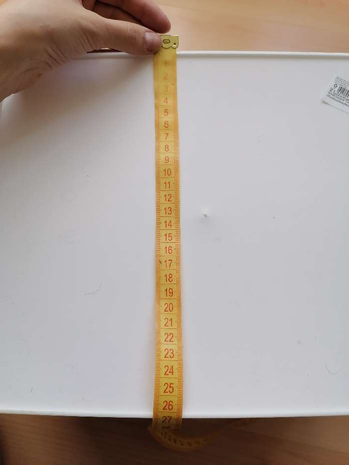 Фотография покупателя товара Корзина для хранения «Плетёнка», 34,5×30×22,5 см, цвет белый