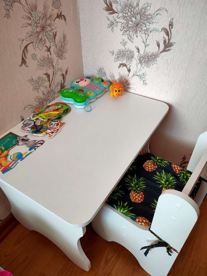 Фотография покупателя товара Комплект детской мебели «Забавные животные», цвет белый - Фото 1
