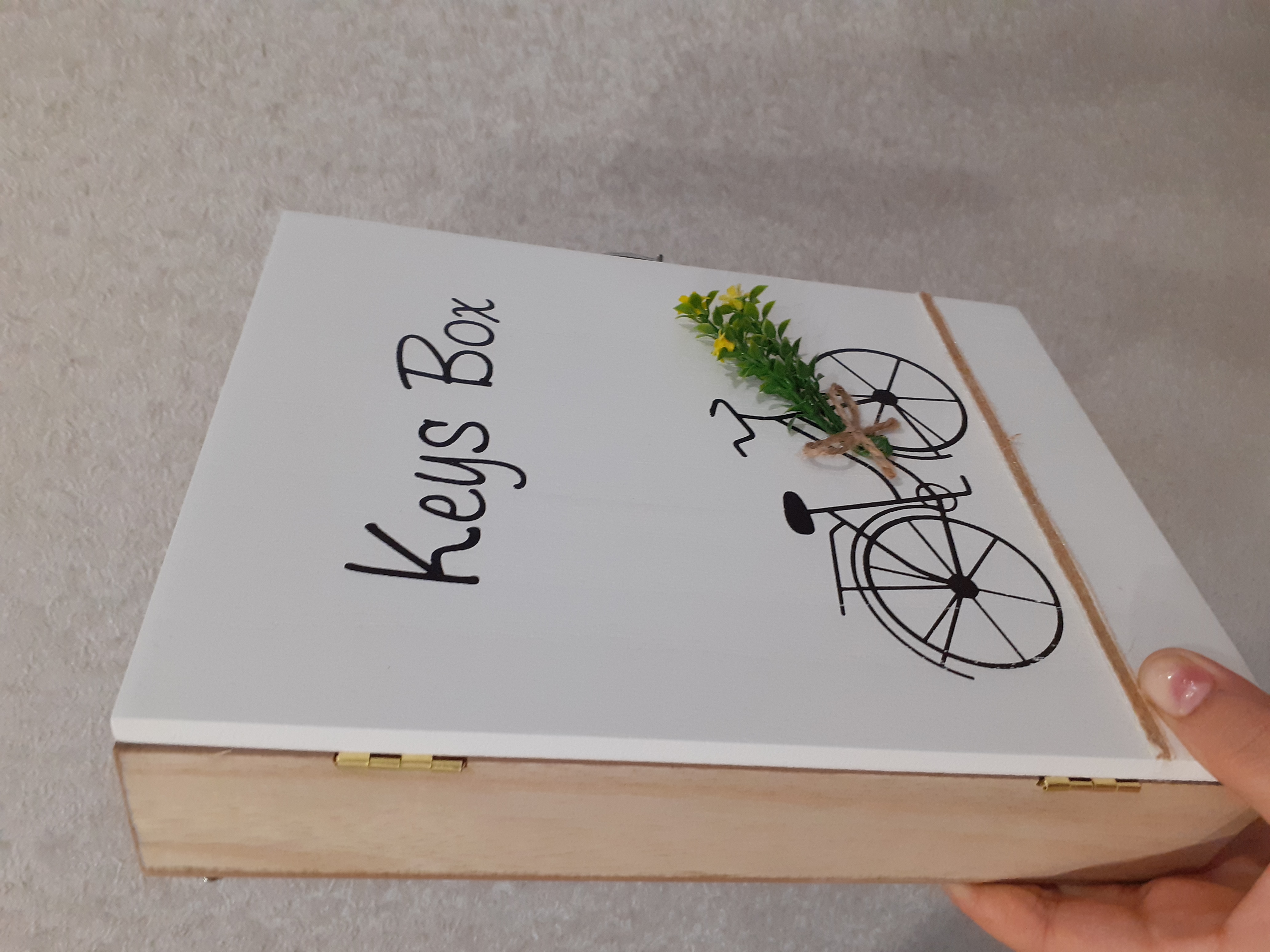 Фотография покупателя товара Ключница дерево 6 крючков "Велосипед с цветами" 26х19,5х5,5 см - Фото 8