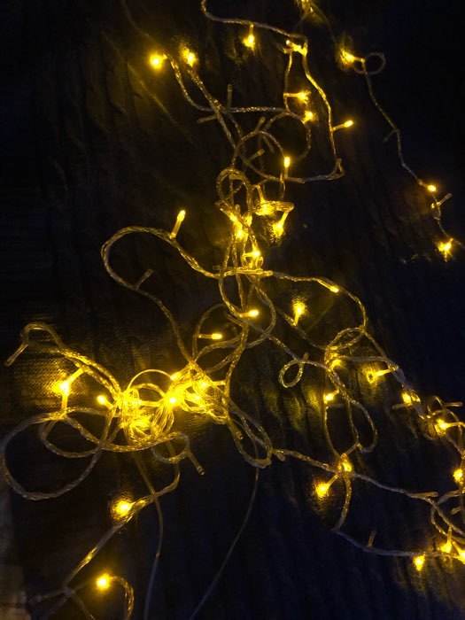 Фотография покупателя товара Гирлянда «Нить» 20 м, IP20, тёмная нить, 200 LED, свечение жёлтое, 8 режимов, 220 В - Фото 251