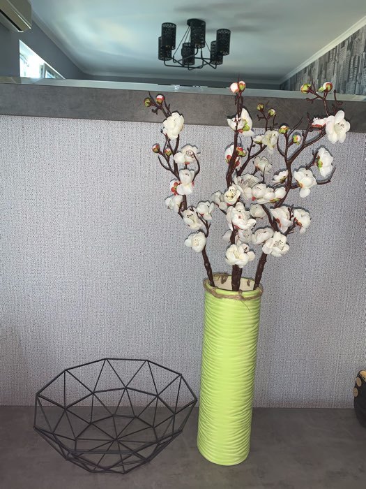 Фотография покупателя товара Цветы искусственные "Ветка сакуры" 3х60 см, белый - Фото 13