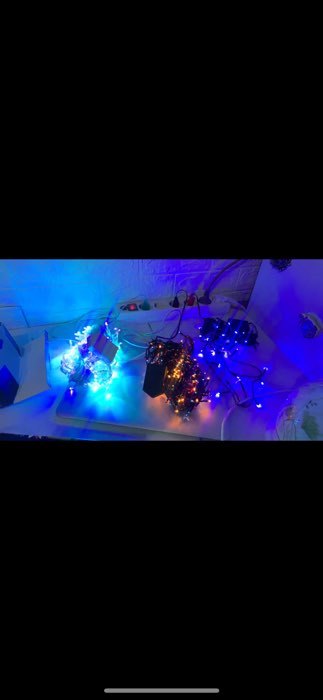 Фотография покупателя товара Гирлянда «Сеть» 1.6 × 1.6 м, IP20, прозрачная нить, 144 LED, свечение синее, 8 режимов, 220 В - Фото 30