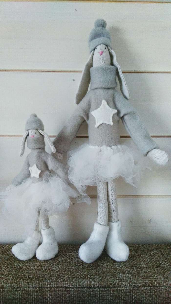 Фотография покупателя товара Кукла Тильда «Домашние зайки Вэри и Бэри», набор для шитья, 15,6 × 22,4 × 5,2 см - Фото 2