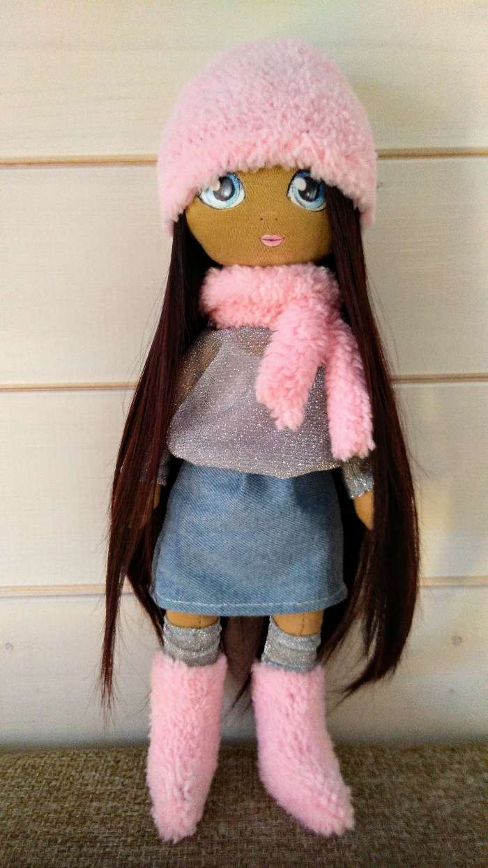 Фотография покупателя товара Набор для шитья. Интерьерная кукла «Полли», 30 см - Фото 4