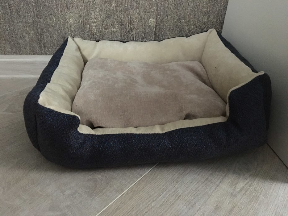 Фотография покупателя товара Лежанка-диван с двусторонней подушкой, 45 х 35 х 11 см, микс цветов