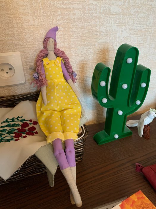 Фотография покупателя товара Интерьерная кукла «Элис», набор для шитья, 18 × 22 × 3.6 см - Фото 1