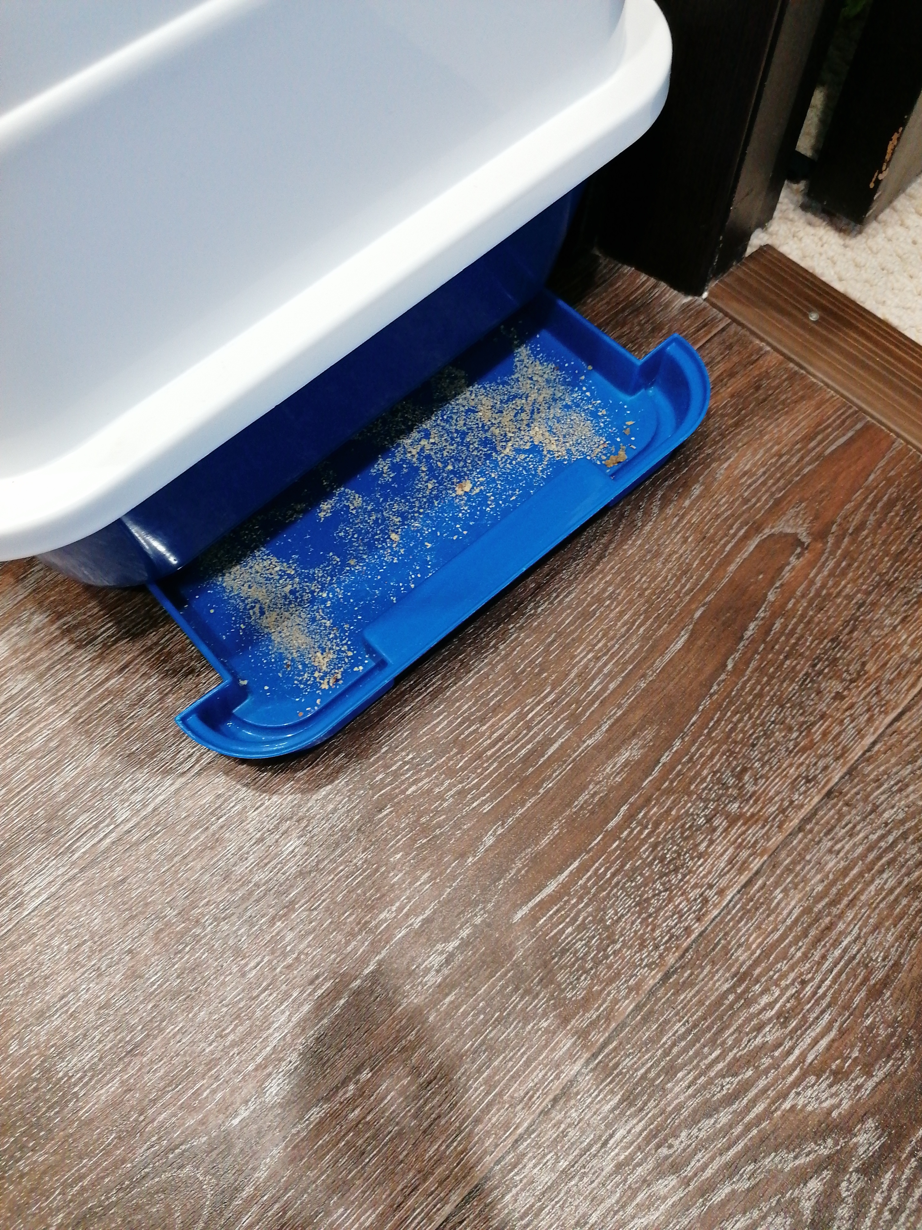 Фотография покупателя товара Туалет-домик с выдвижным поддоном, сеткой, совком, порожком, 51,5 х 40 х 38 см, синий - Фото 3