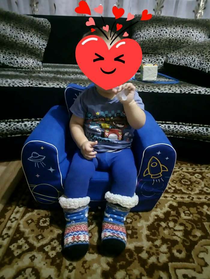 Фотография покупателя товара Мягкая игрушка-кресло Super Boy, цвет синий - Фото 10