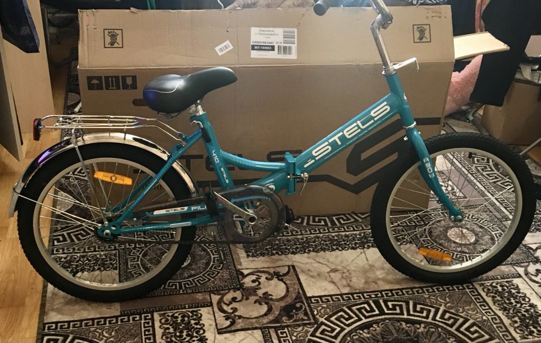 Фотография покупателя товара Велосипед 20" Stels Pilot-410, Z011, цвет синий, размер 13,5" - Фото 1