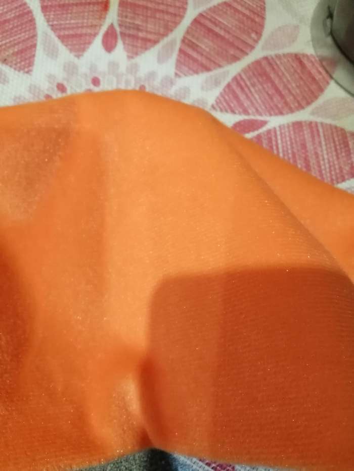 Фотография покупателя товара Отрез для рукоделия, плюш, цвет оранжевый, 53 × 50 см - Фото 1