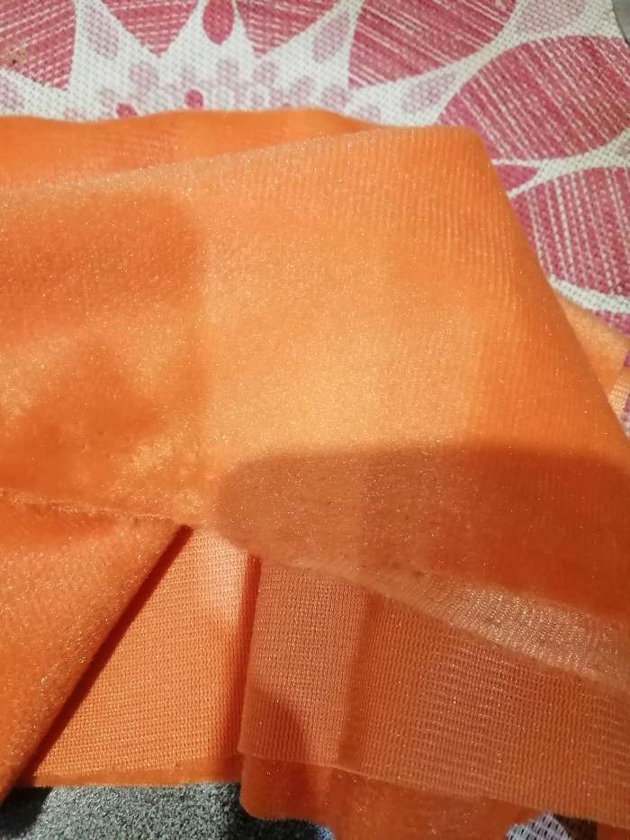 Фотография покупателя товара Отрез для рукоделия, плюш, цвет оранжевый, 53 × 50 см