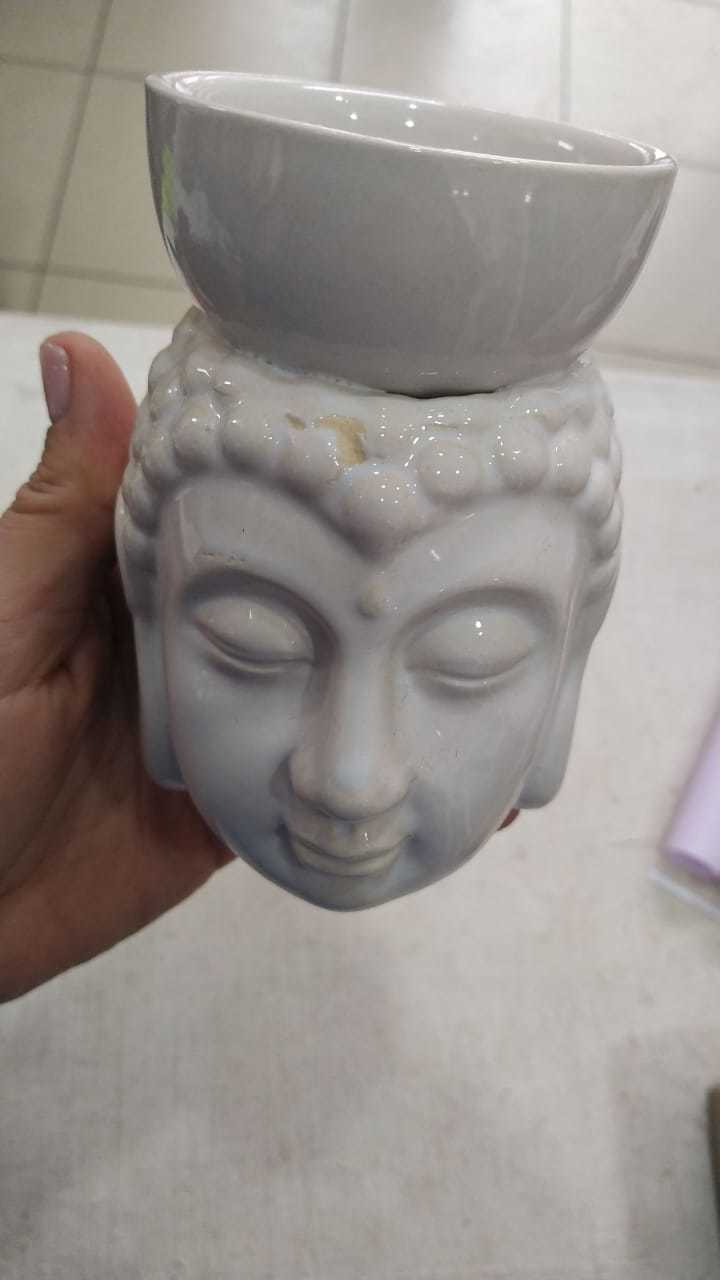 Фотография покупателя товара Аромалампа керамика "Будда с чашей на голове" МИКС 11,5х8х9 см - Фото 4