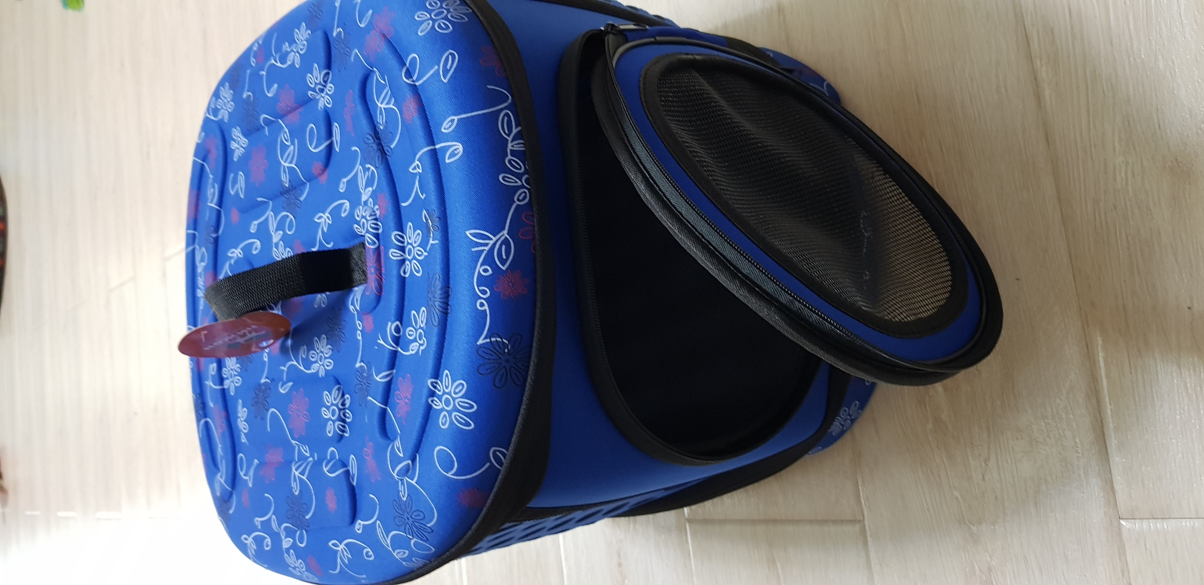 Фотография покупателя товара Складная сумка-переноска большая, материал EVA, 42,5 х 37,5 х 29,5 см, синяя - Фото 1