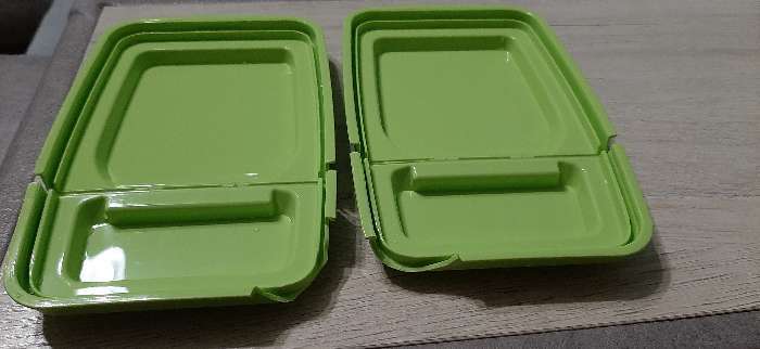 Фотография покупателя товара Ёмкость для сыпучих продуктов, 1,75 л, цвет зелёный - Фото 7