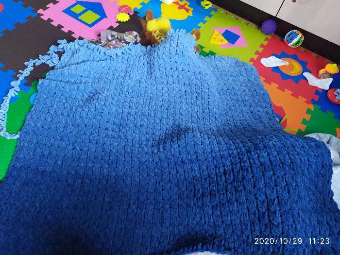 Фотография покупателя товара Пряжа "Puffy fine ombre batik" 100% микрополиэстер 73м/500г  (7280 синий) - Фото 4