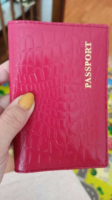 Фотография покупателя товара Обложка для паспорта, цвет фуксия