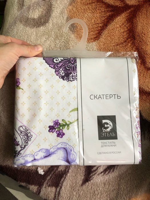 Фотография покупателя товара Скатерть Этель «Лавандовое настроение» 150х180 см - Фото 2