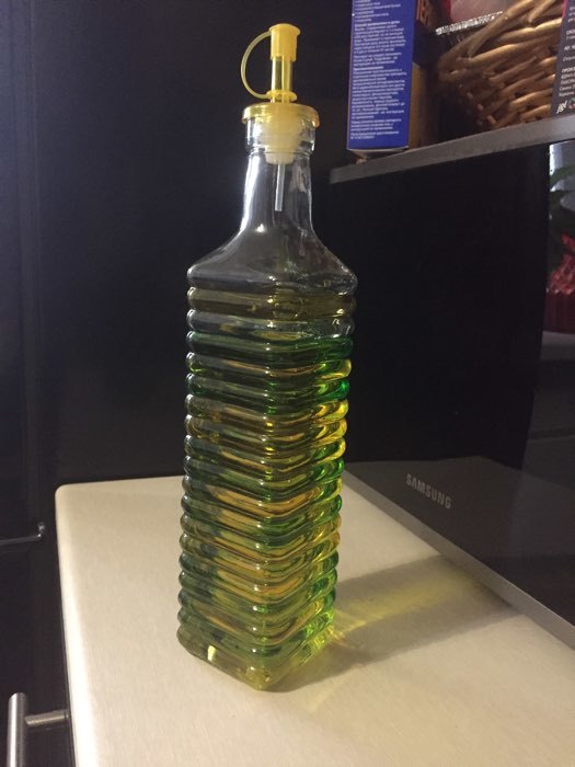 Фотография покупателя товара Бутыль стеклянная для соусов и масла «Перелив», 600 мл, h=28 см - Фото 1