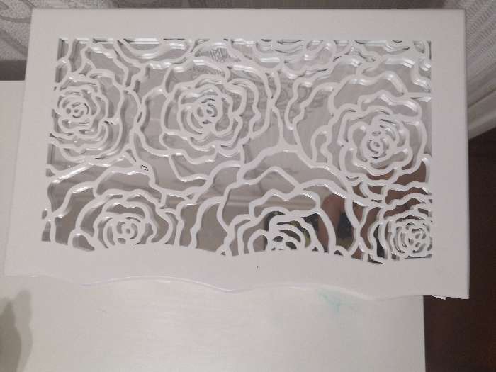Фотография покупателя товара Шкатулка дерево для украшений "Розы" белая 12,5х16х25,5 см - Фото 3