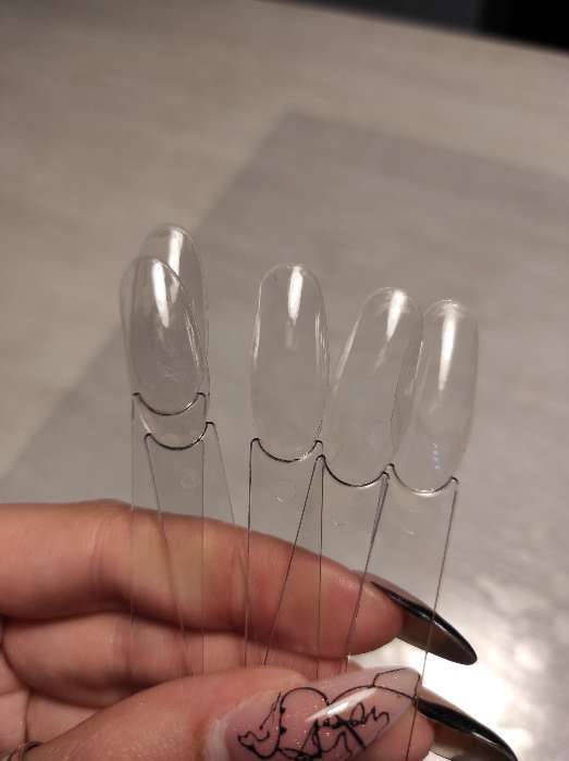 Фотография покупателя товара Палитра для лаков на кольце, 50 ногтей, форма овал, цвет прозрачный
