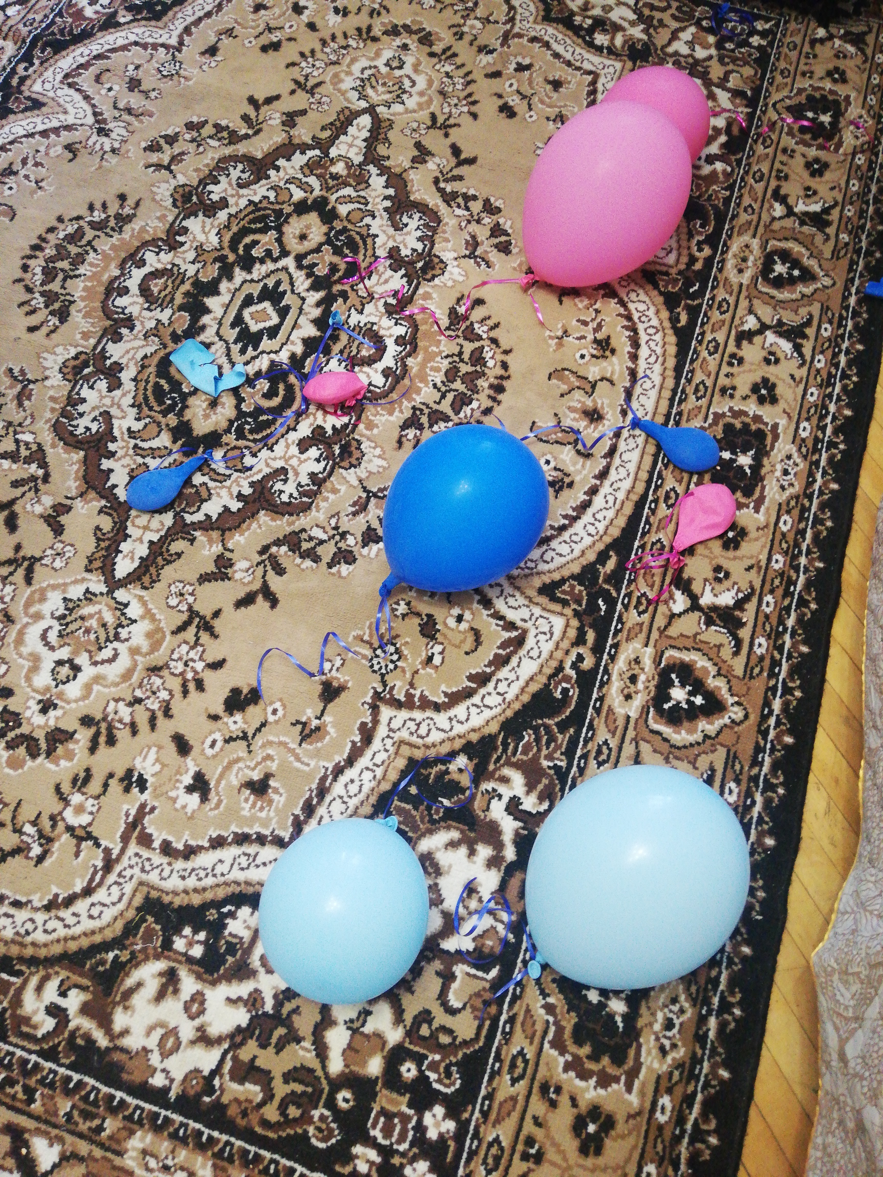 Фотография покупателя товара Шар латексный 12", пастель, набор 5 шт., цвет голубой - Фото 3